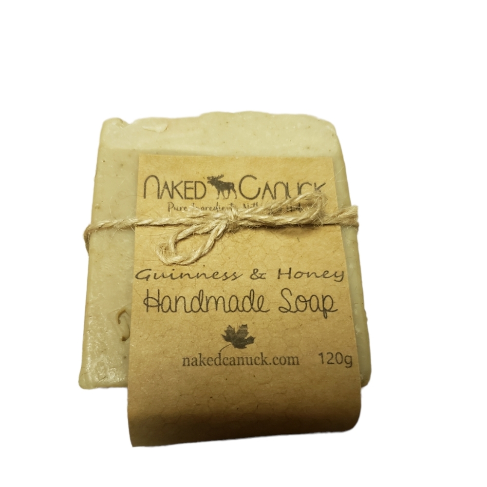 2/$15 Naked Canuck Handmade Soap Guiness  and Honey